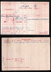 Medal Roll Index Card
