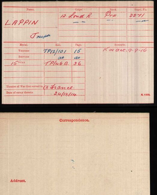 Medal card