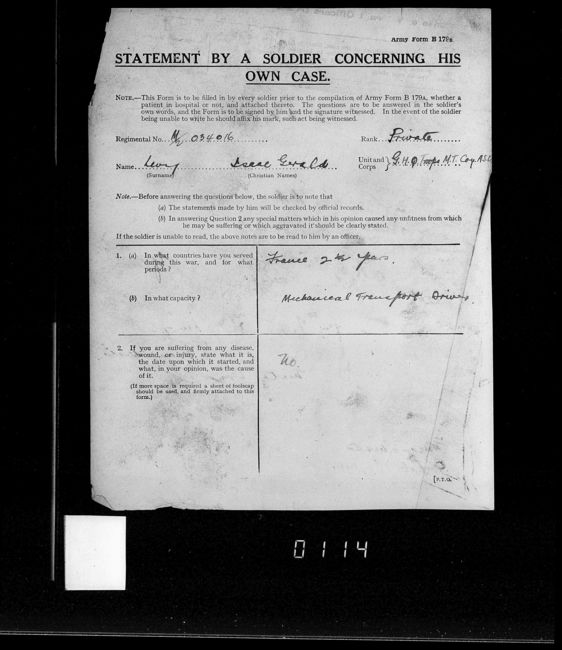 Military Record
