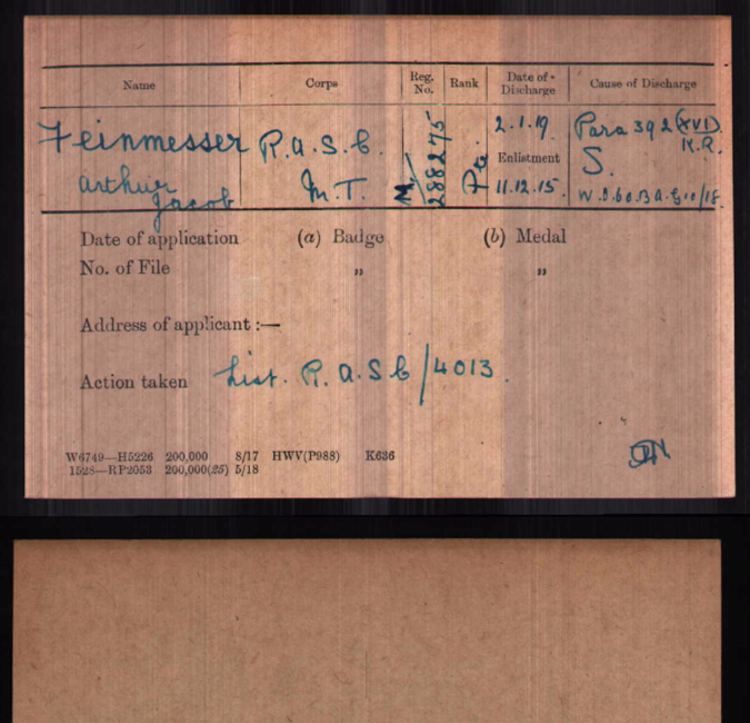 Medal card