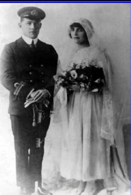 Marriage between Morris and Gertrude at the Great Synagogue 1918