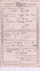 Demob papers