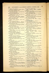 London Gazette March 1920 - Maud mentioned in the Roll of Honour