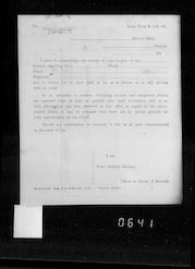 Military Record