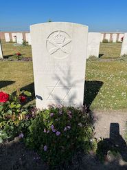 CWGC headstone, photo by Jim Smith