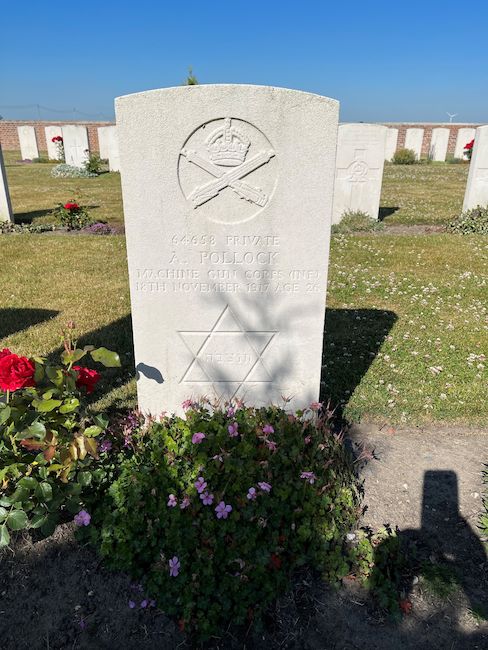 CWGC headstone, photo by Jim Smith