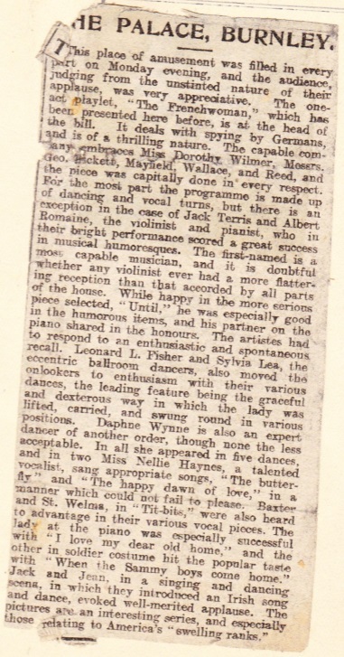 1916 The Palace Burnley