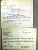 Letter with instructions on how to apply for the British War Medal, and a response from the Balloon Training Depot advising Harry's mum when he was likely to be home
