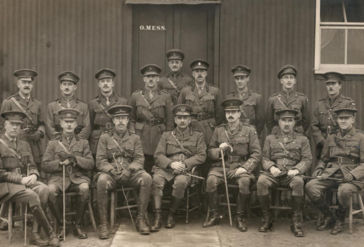 John with troops - sitting middle