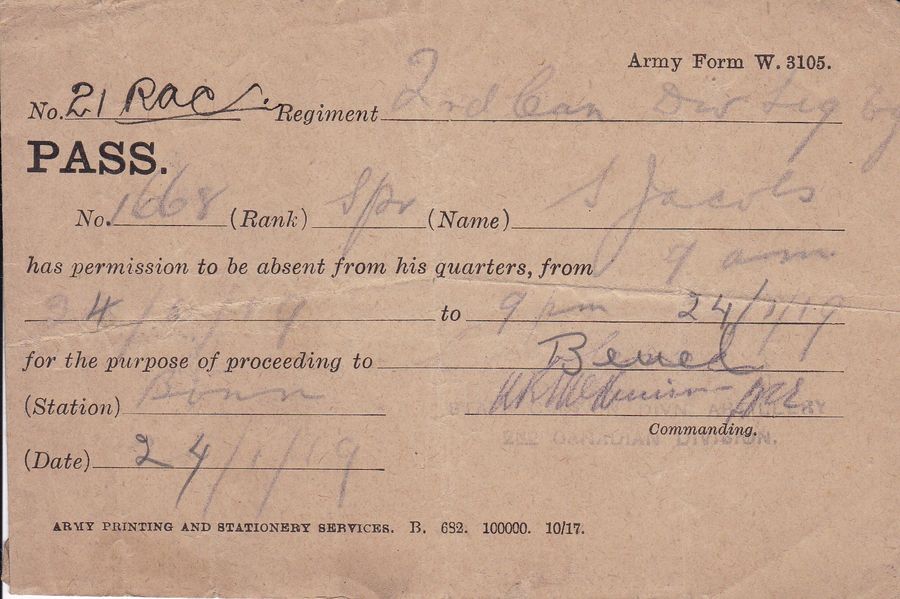 Army passes