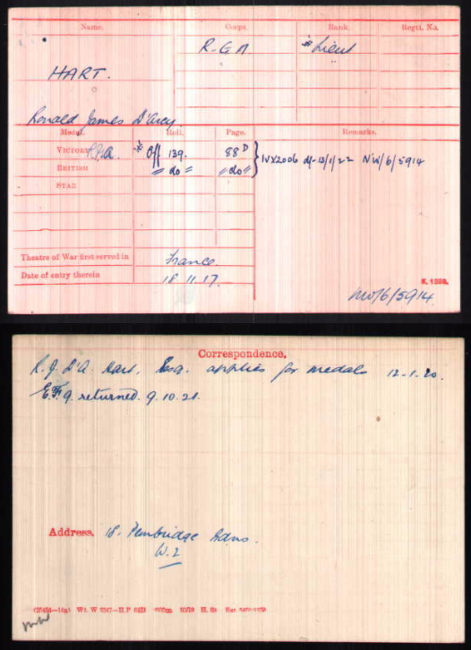 Medal card
