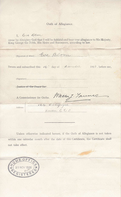 Naturalisation for Eva