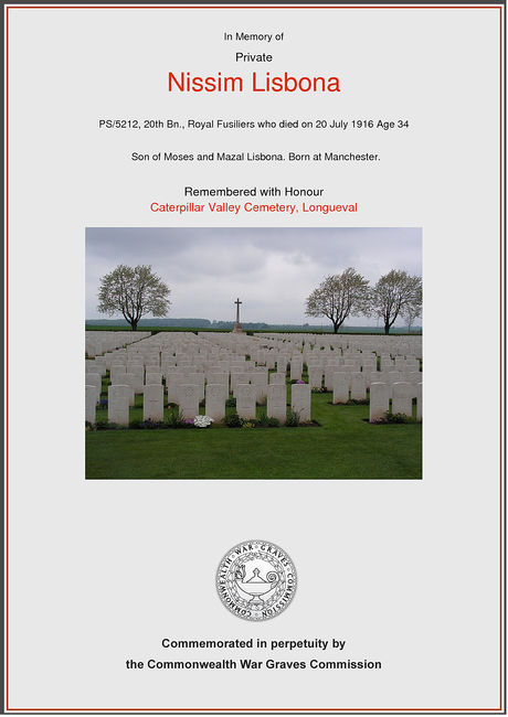 CWGC Commemorative Certificate 