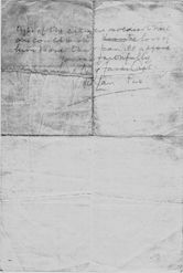 Second page of letter