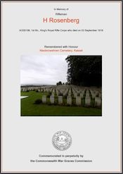 Commonwealth War Graves Certificate
