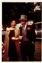 Eric Newton on the day he received his C.B.E. 