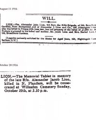 JC Will and memorial service notice
