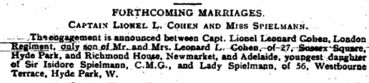Engagement Announcement in the JC