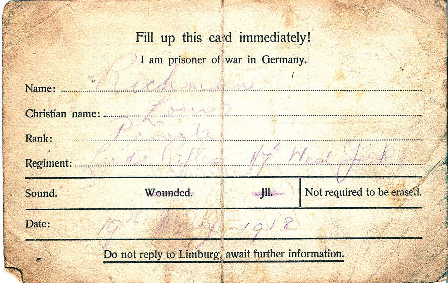 Notification card - Back