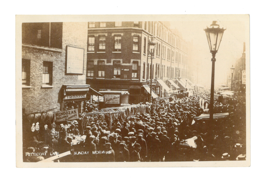 Teeming crowds on a Sunday morning