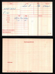 Medal index card