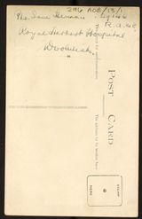Back of photograph sent to Mr Levy 