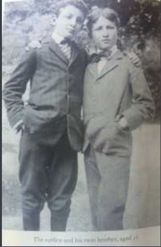 Edward with twin brother, Walter Jr.
