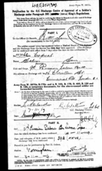 Discharge papers
