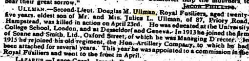 Jewish Chronicle, 25 May 1917