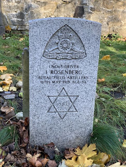 CWGC headstone, photo by Bill Jackson