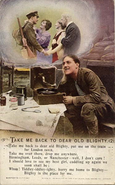 Sing along to 'Take Me Back to Dear Old Blighty'
