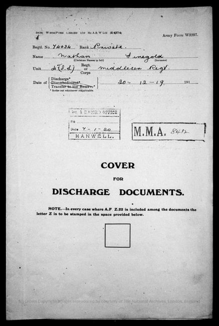 Discharge papers