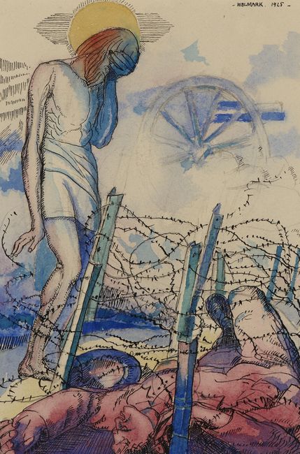 Fourteen Illustrations to the works of Israel Zangwill, vol. 13, The Cockpit by Wolwark, Alfred. 1925. © Ben Uri