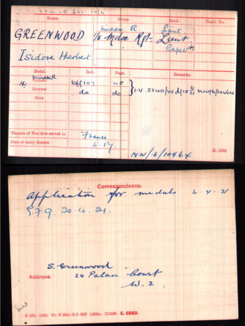Medal card