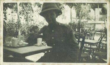 Solomon eating ice cream in Jerusalem 1919
