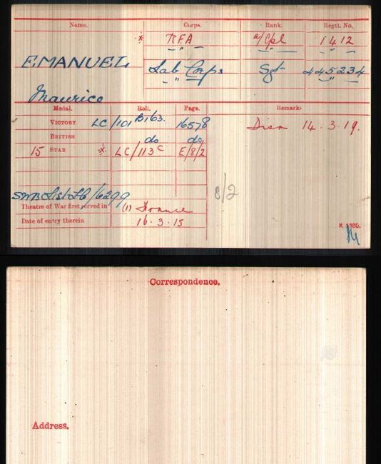 Medal card