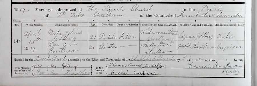 Marriage Certificate