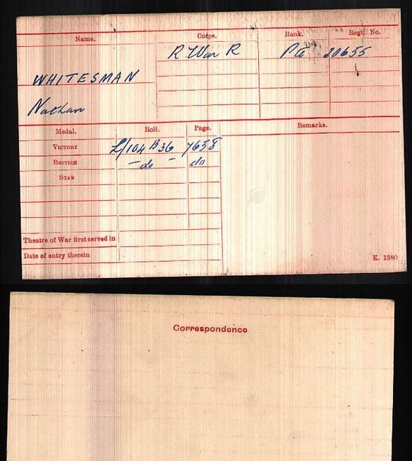 Medal card