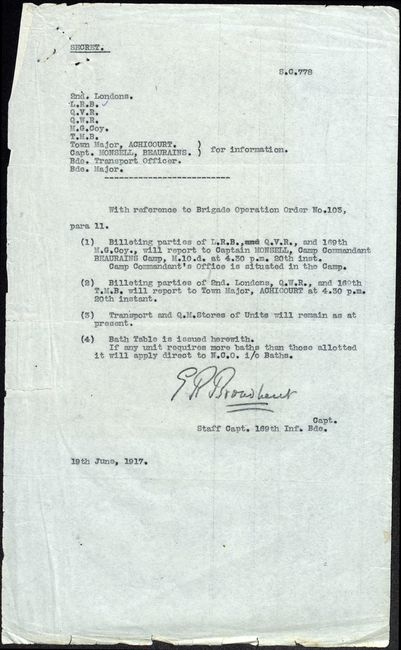 Regimental War Diary June 1916 P2
