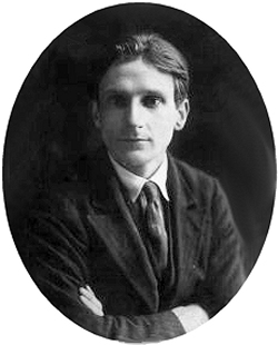 Portrait of Edmund Blunde 1914. Commons Wikimedia