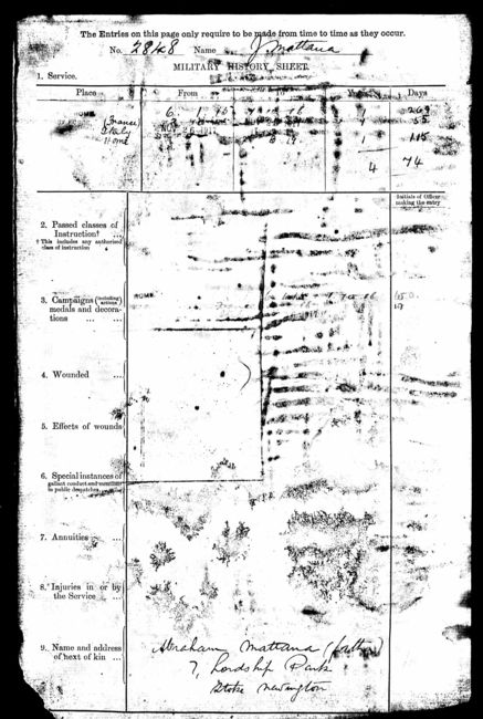 Military record