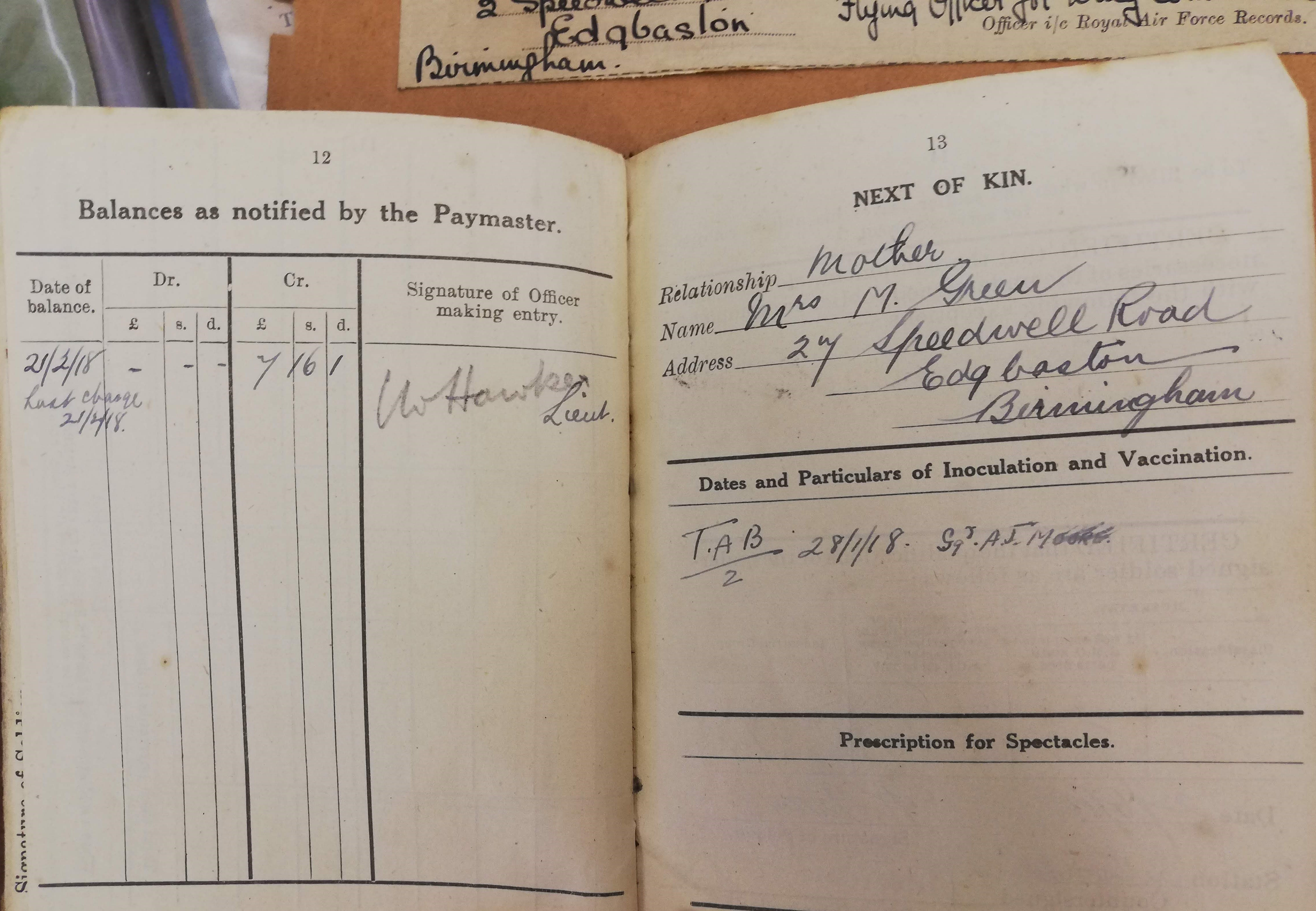 Soldier's Pay Book 