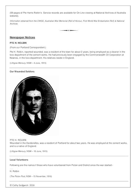 Harry Rolbin's story