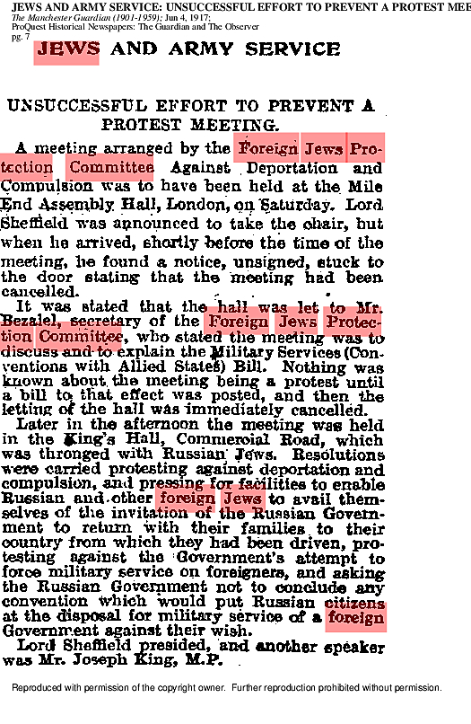 Manchester Guardian 4th June 1917 (courtesy of Manchester Central Archives)