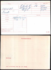 Medal index card