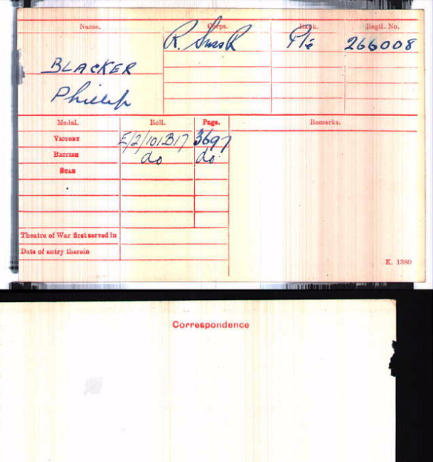 Medal card