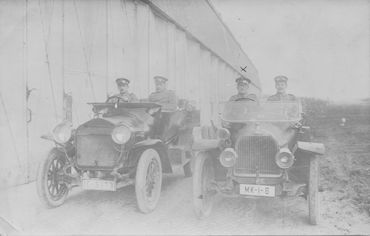 Paul Schneider in German Army staff car