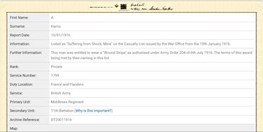 Military Record