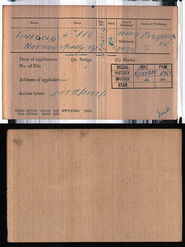 Medal index card