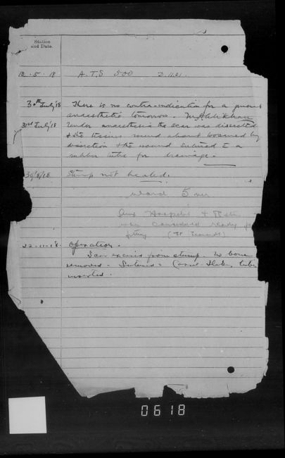 Medical Case Sheet Reverse